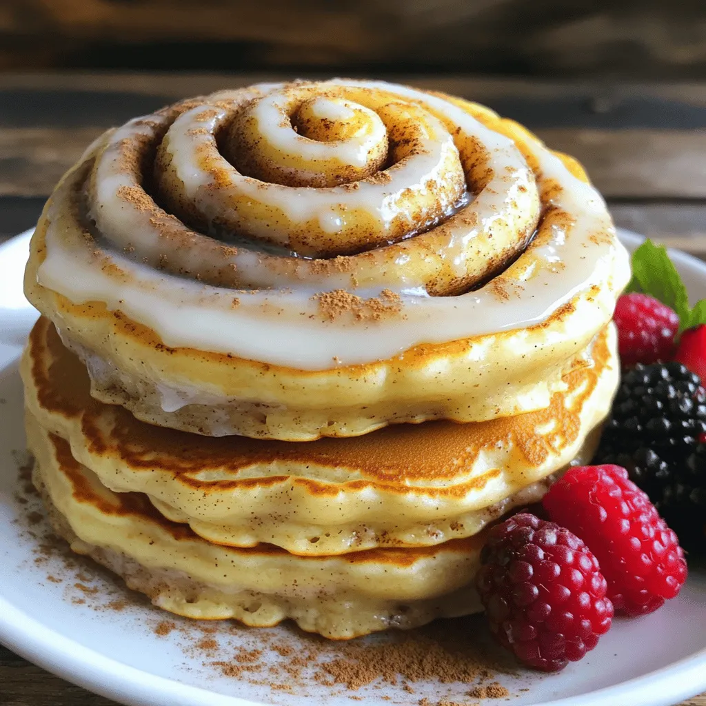 Cinnamon Roll Pancakes Irresistible Breakfast Treat