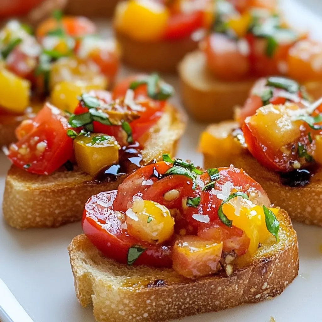 Roasted Garlic Tomato Bruschetta Flavorful Appetizer