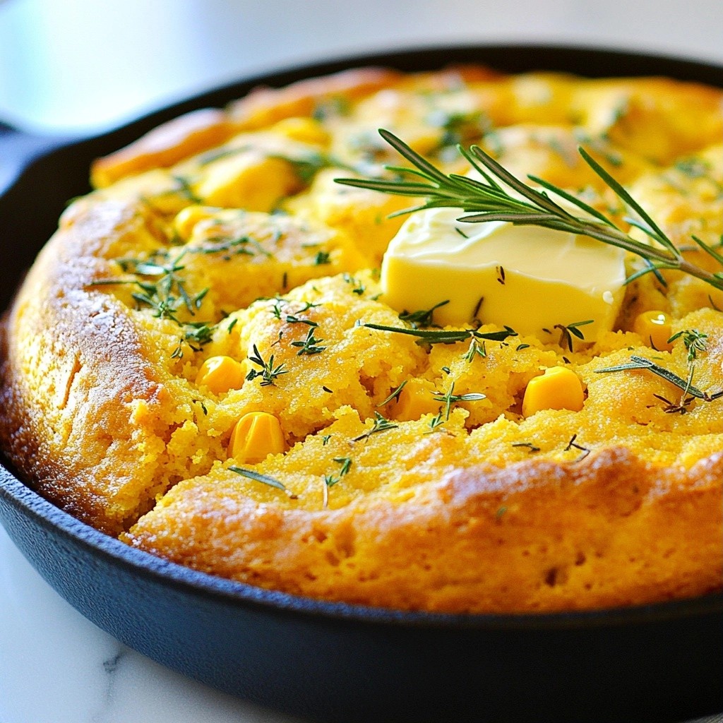 Golden Thanksgiving Herb-Infused Cornbread Delight