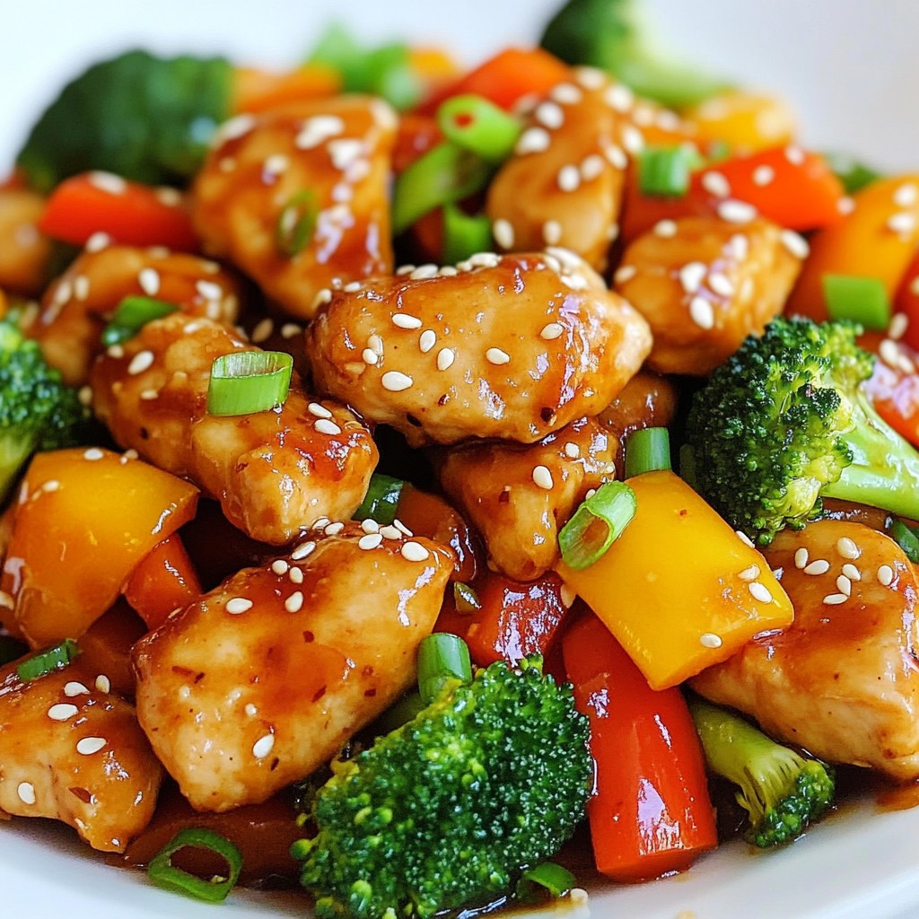 Honey Garlic Chicken Stir Fry Quick and Tasty Meal