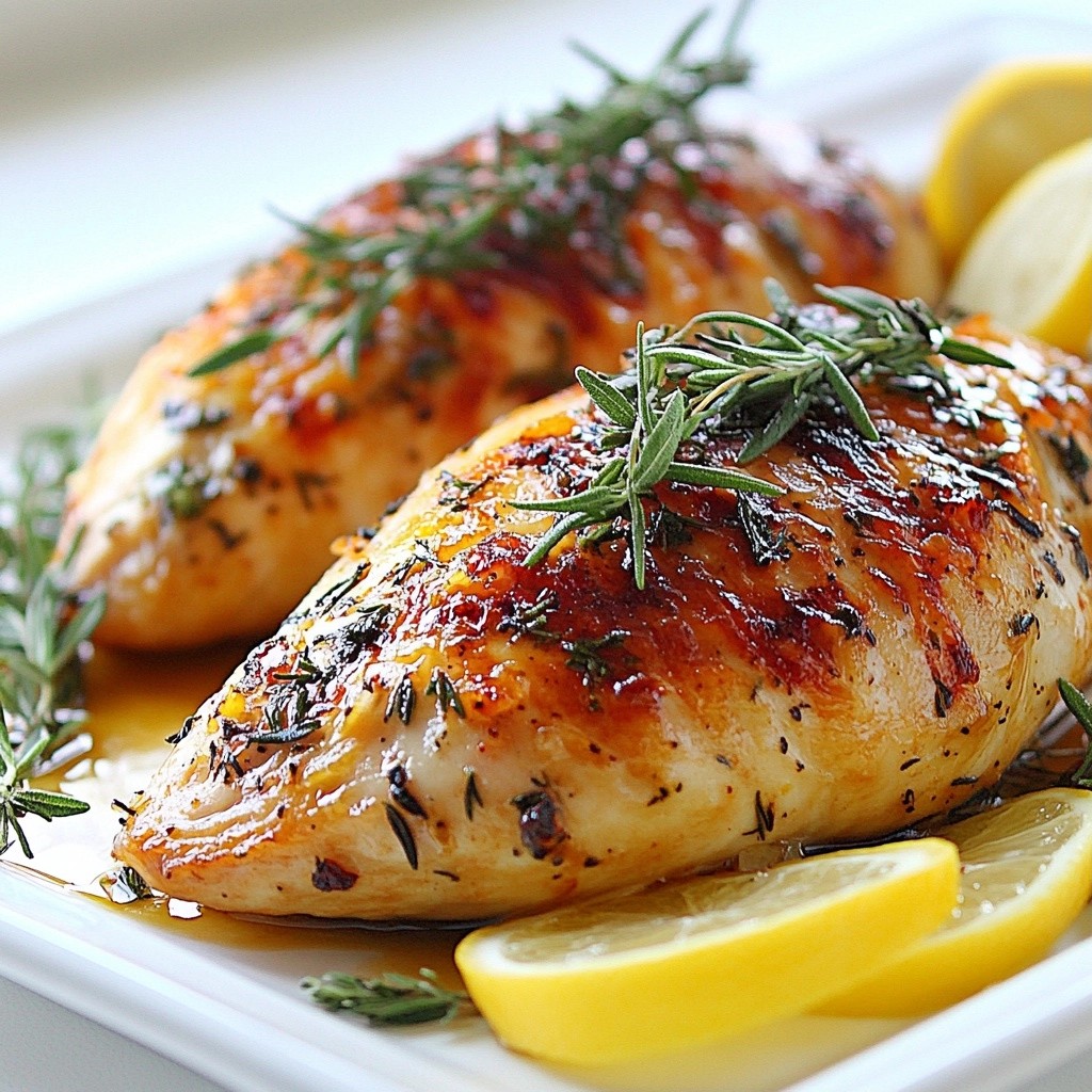 Tender Thanksgiving Herb-Roasted Chicken Breasts Recipe