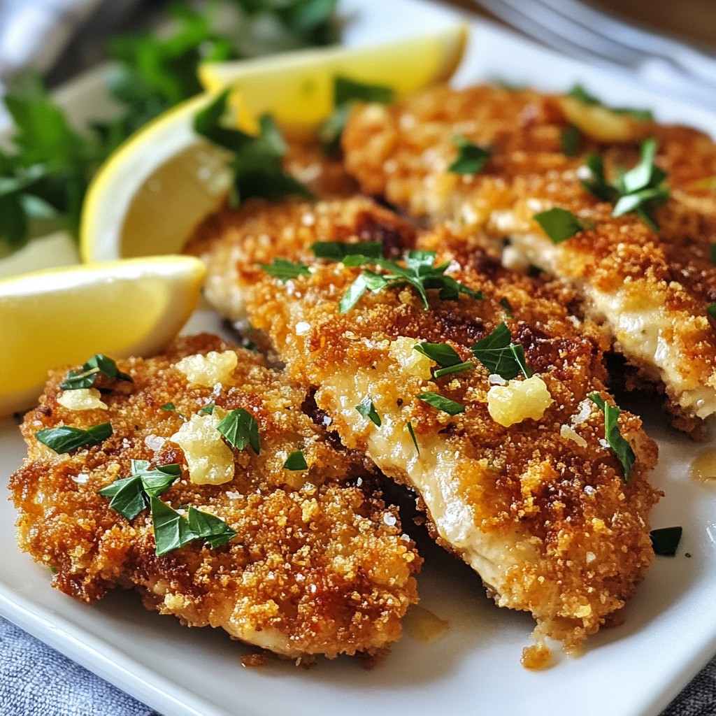 Parmesan Crusted Chicken Cutlets Easy Dinner Idea