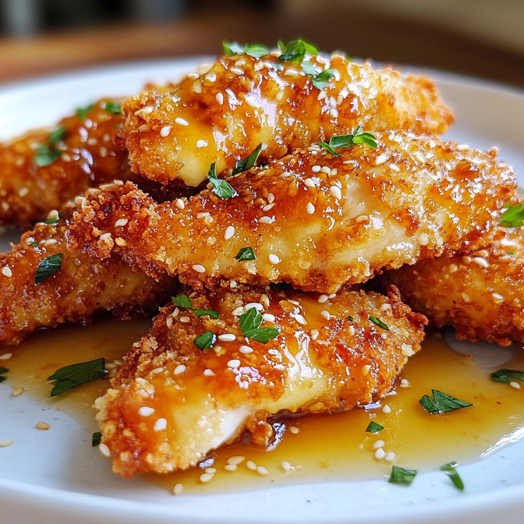 Honey Garlic Chicken Tenders Simple and Tasty Recipe