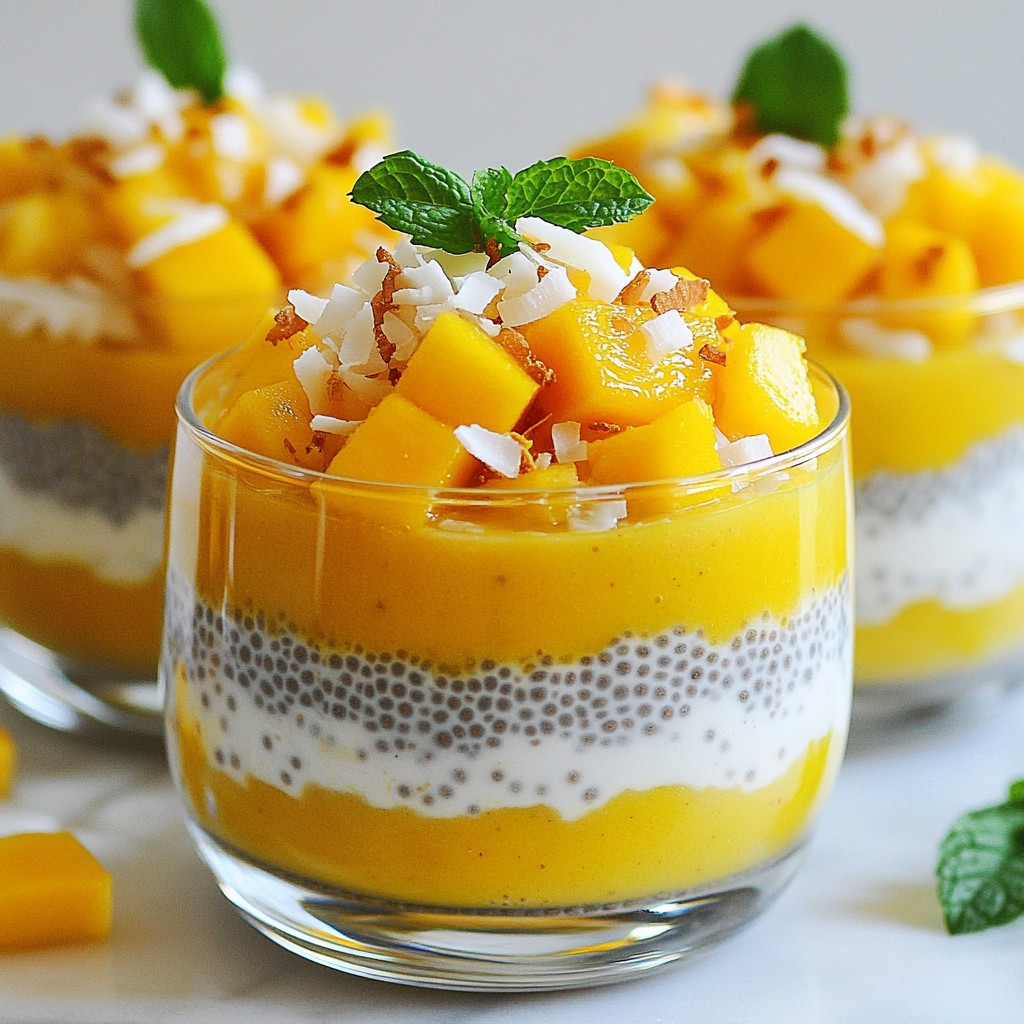 Mango Coconut Chia Pudding Tasty and Healthy Delight