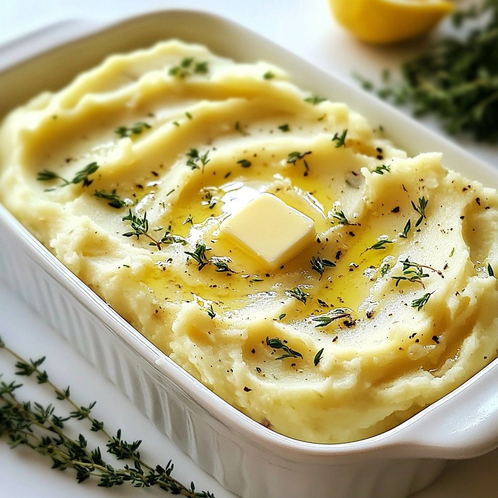 Savory Thanksgiving Garlic Herb Mashed Turnips Recipe