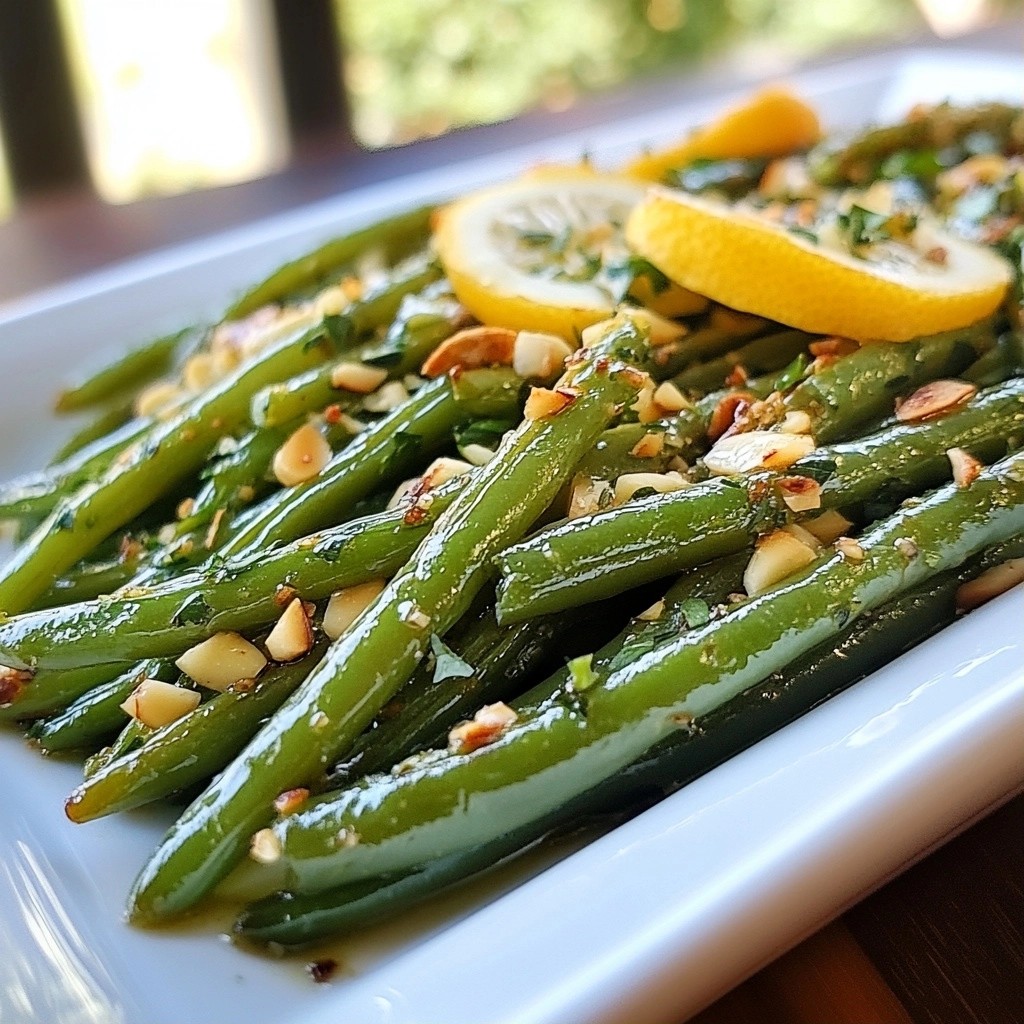 Savory Thanksgiving Herb-Roasted Green Beans Delight