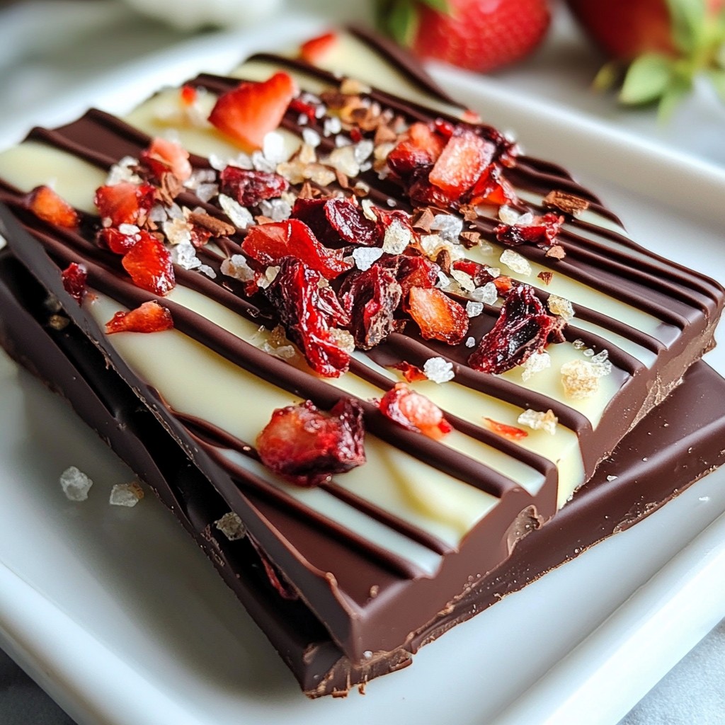 Chocolate Strawberry Bark Delightful and Easy Recipe