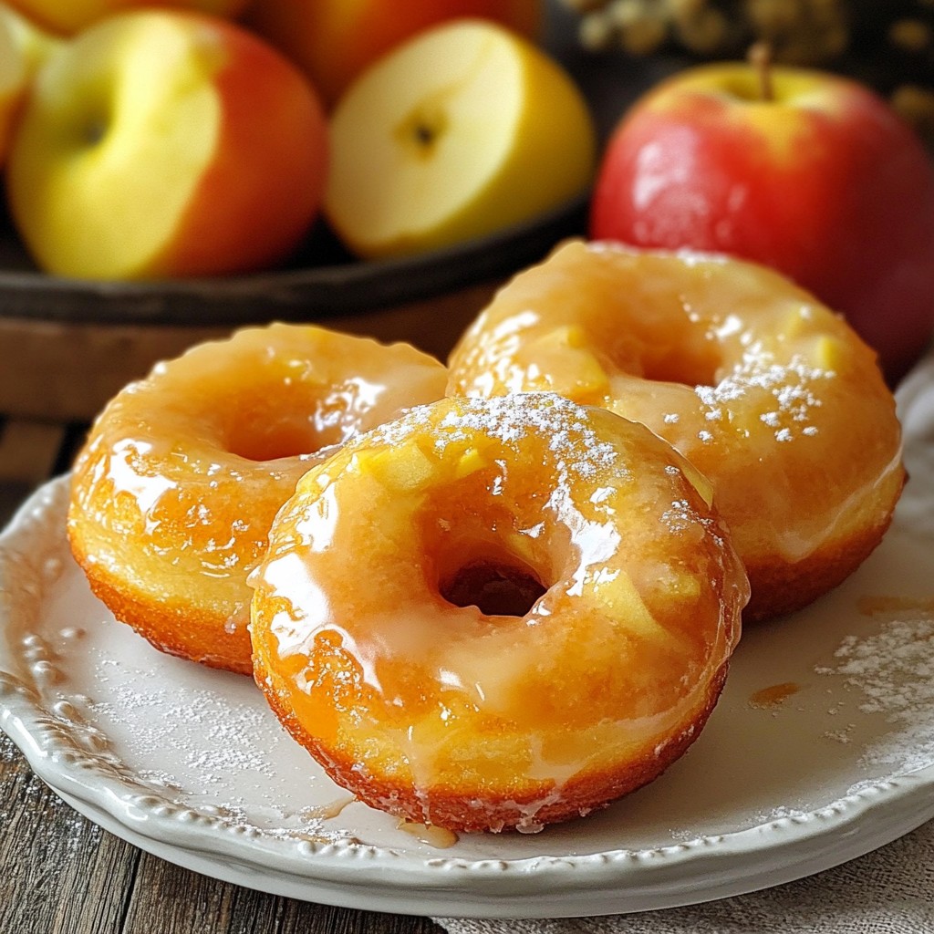 Maple Glazed Apple Donuts Sweet and Simple Recipe
