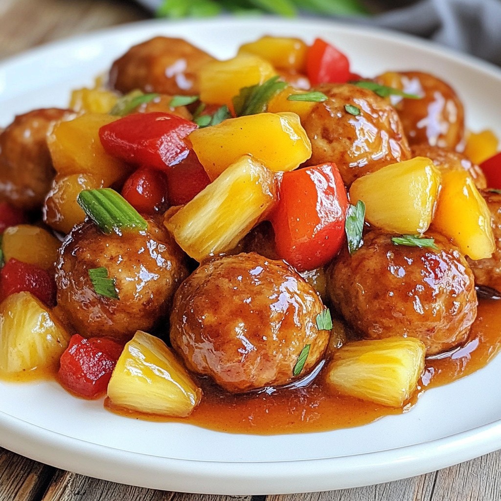 Sweet and Sour Chicken Meatballs Flavorful Family Meal