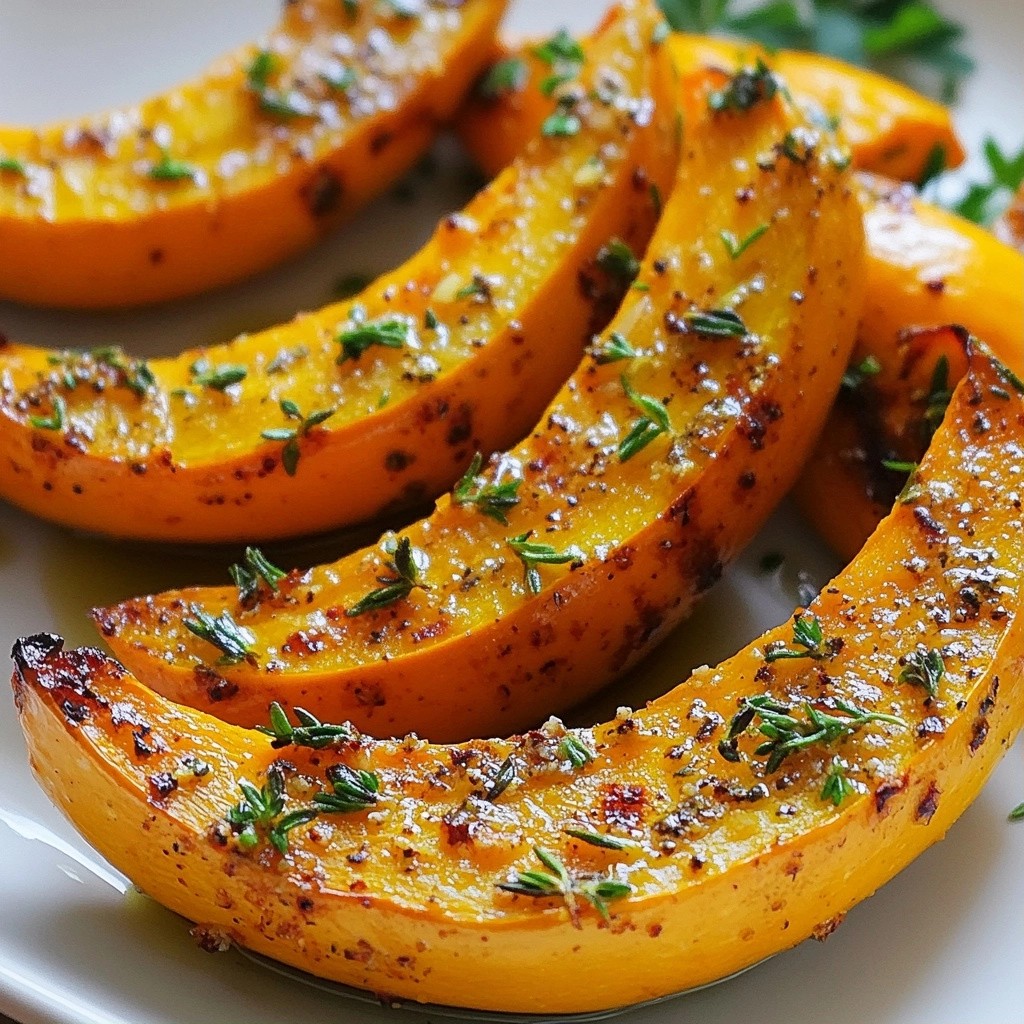 Savory Thanksgiving Herb-Roasted Pumpkin Wedges Delight