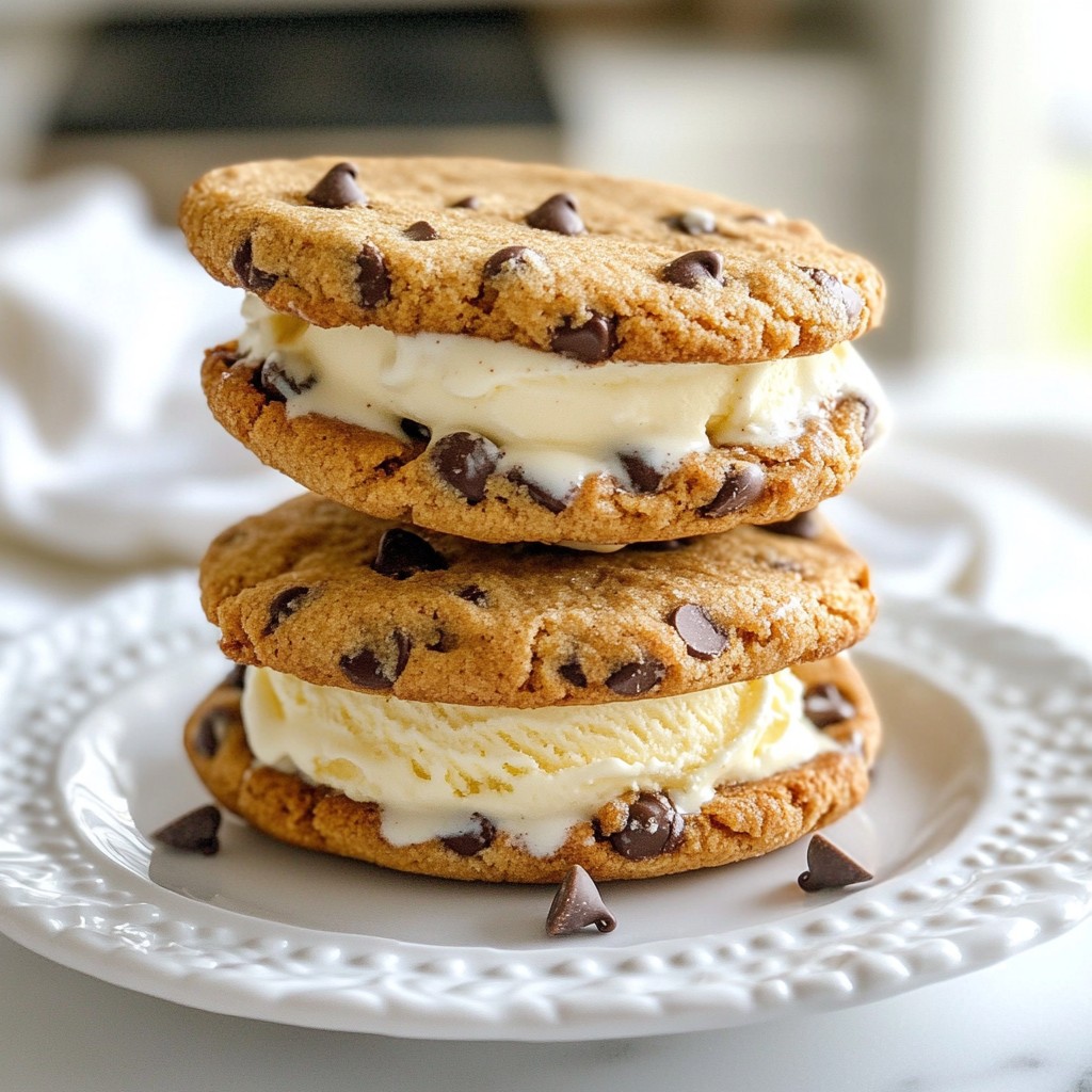 Cookie Dough Ice Cream Sandwiches Tasty Treat Recipe