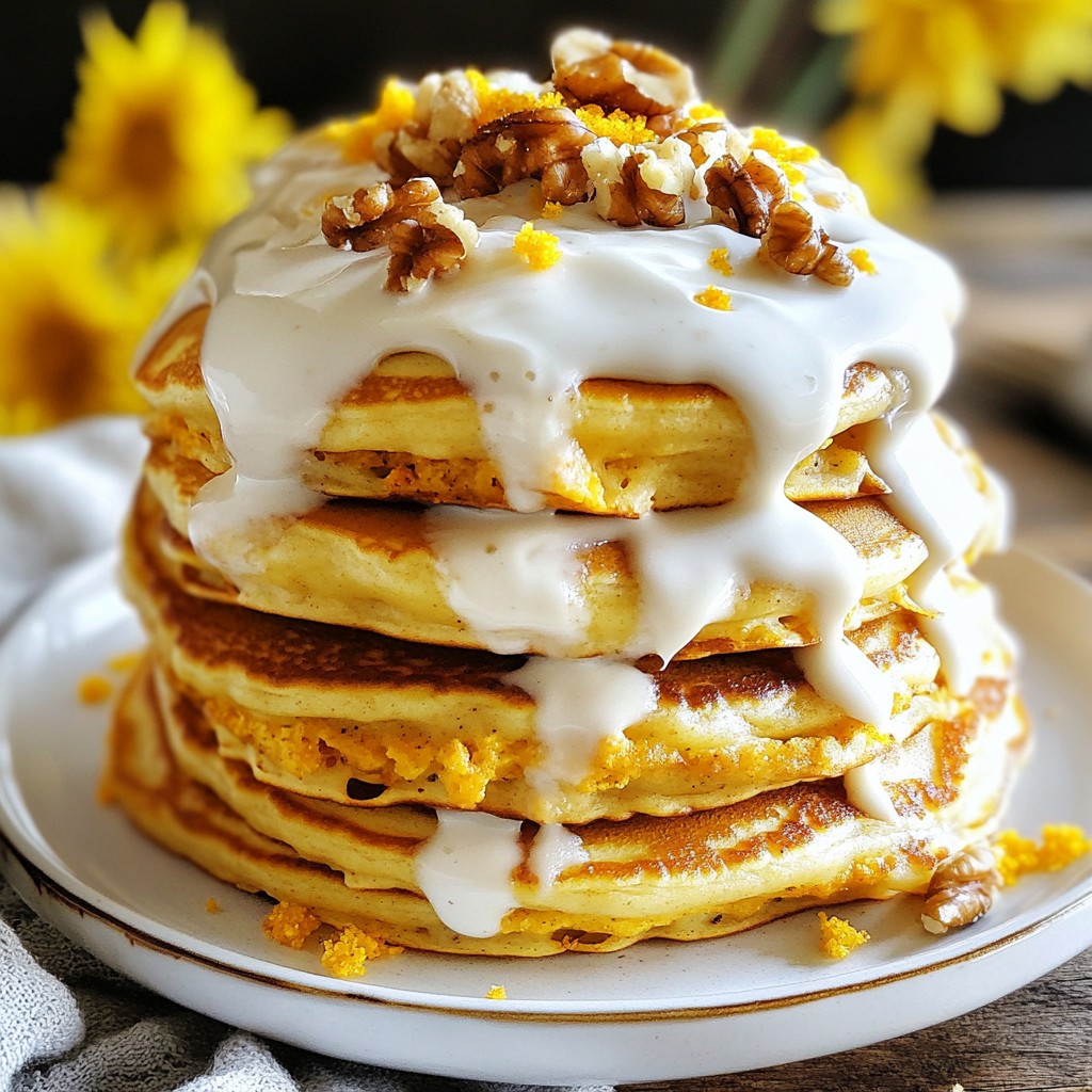 Fluffy Easter Carrot Cake Pancakes Recipe to Try