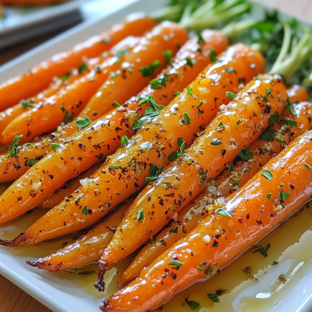 Savory Holiday Honey Herb Roasted Carrots Delight