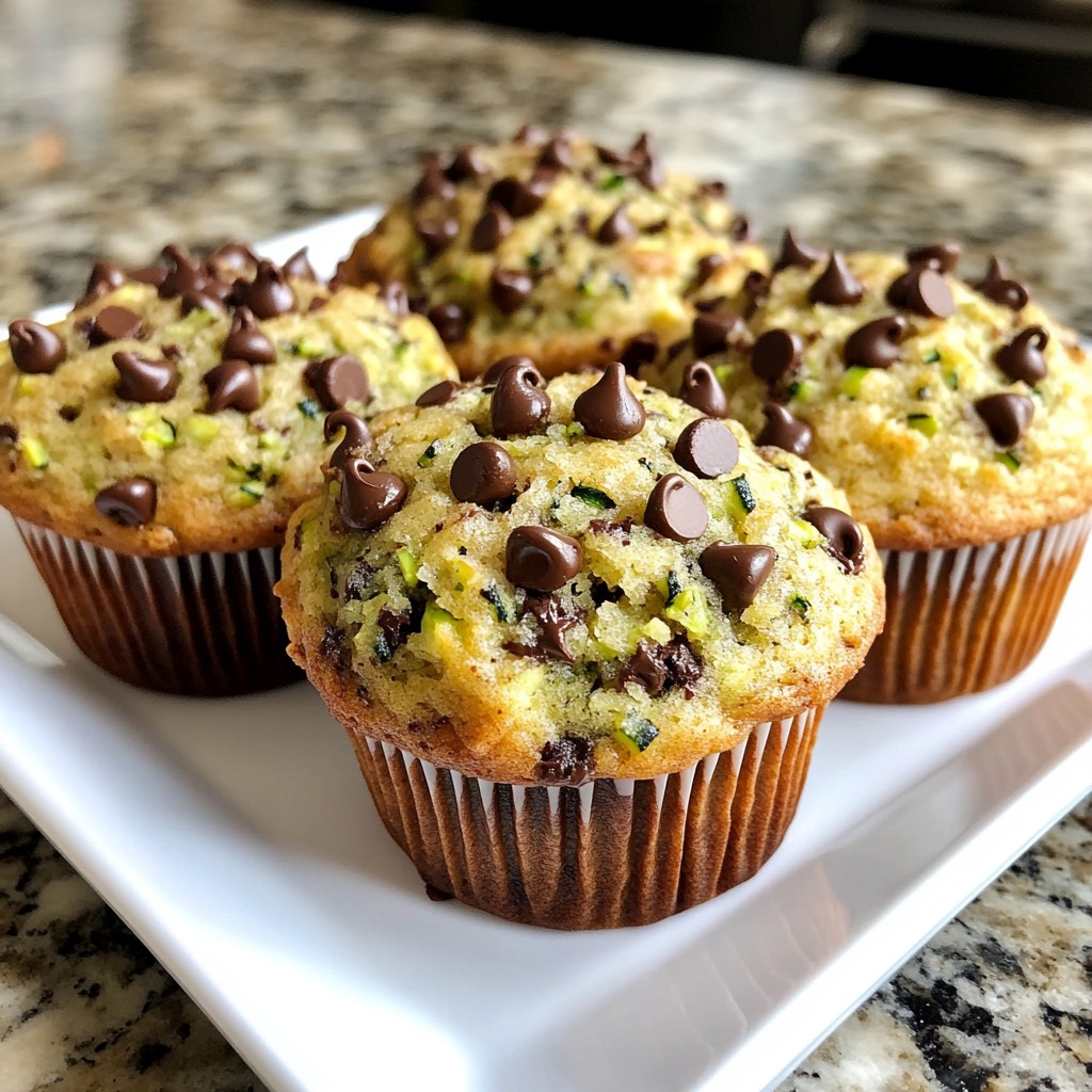 Chocolate Chip Zucchini Muffins Deliciously Simple Treat