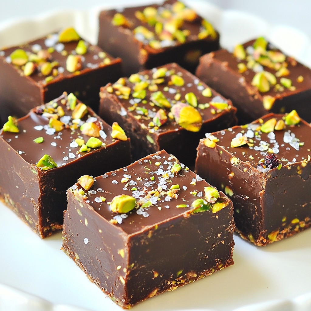 Chocolate Pistachio Fudge Decadent and Easy Recipe