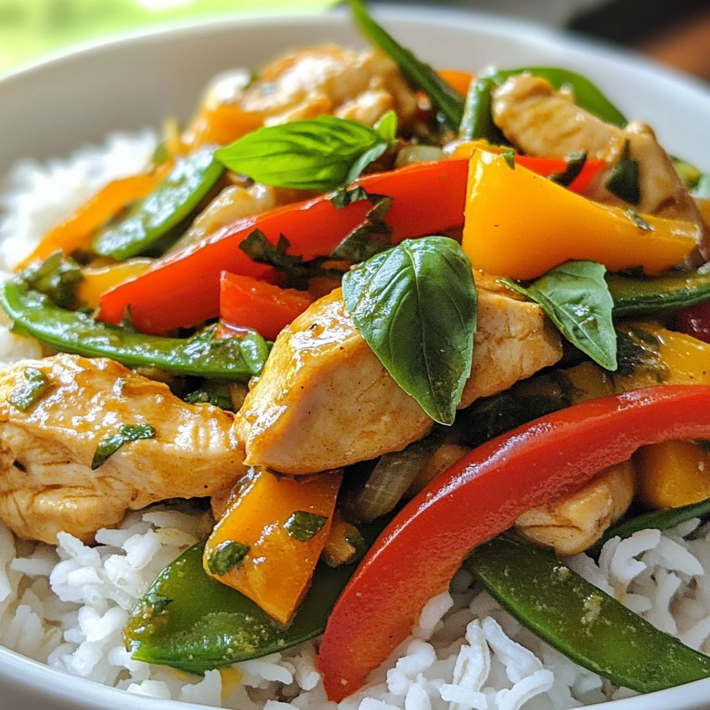 Thai Basil Chicken Stir Fry Flavorful and Simple Meal