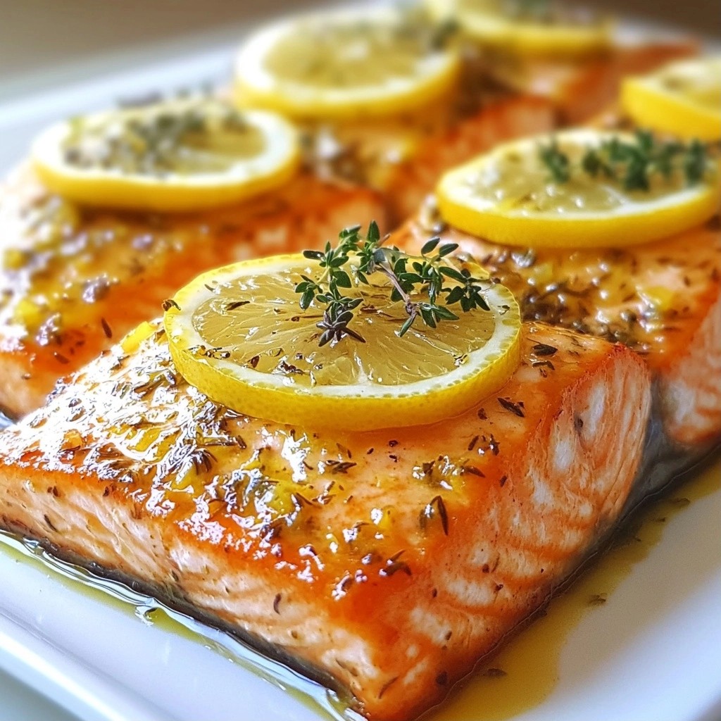 Zesty Thanksgiving Lemon Herb Salmon Fillets Delight