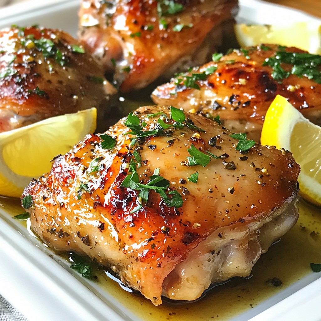 Tender Thanksgiving Lemon Herb Turkey Thighs Delight