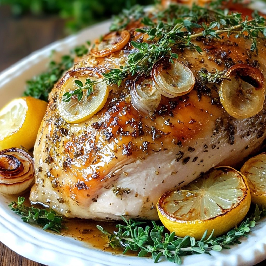 Savory Thanksgiving Herb-Roasted Turkey Breast Recipe