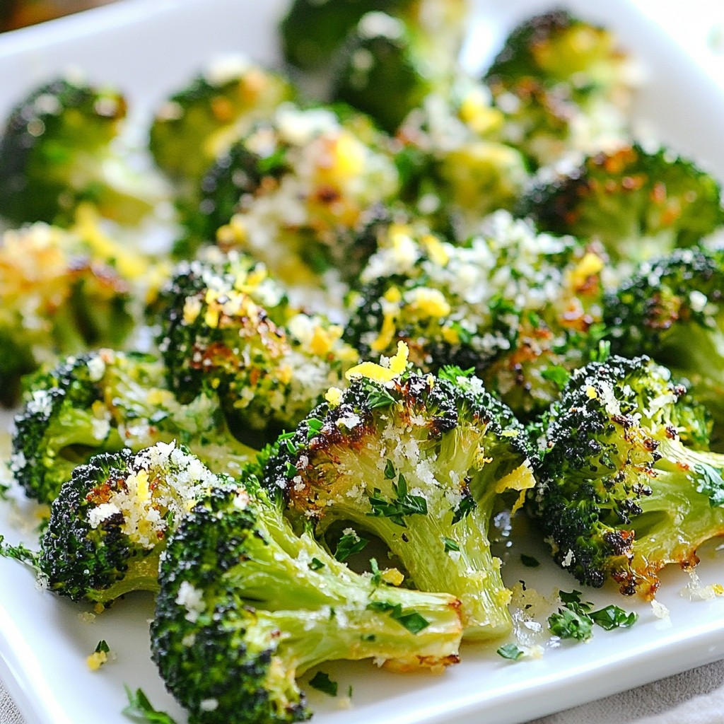 Lemon Garlic Roasted Broccoli Savory and Simple Dish