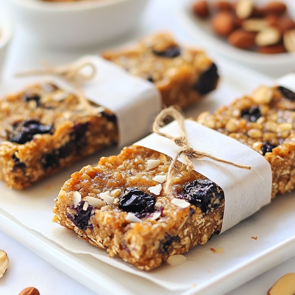 Blueberry Coconut Energy Bars Easy and Nutritious Snack