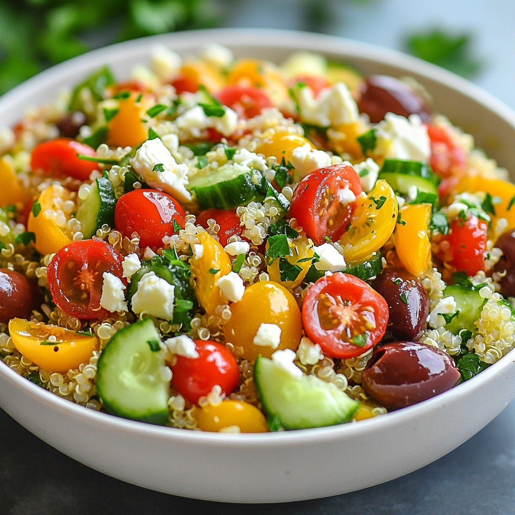 Greek Quinoa Salad Flavorful and Healthy Meal Option