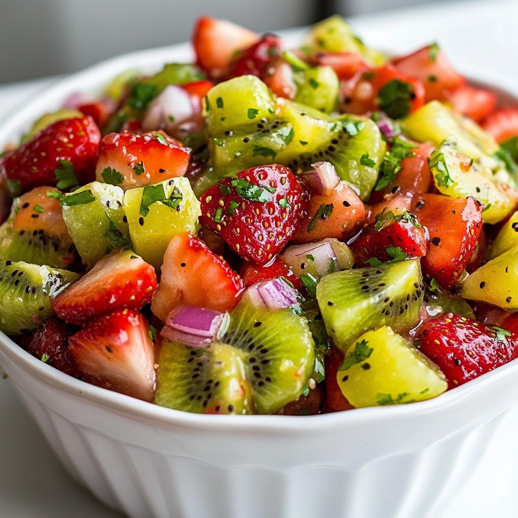 Strawberry Kiwi Fruit Salsa Fresh and Flavorful Treat
