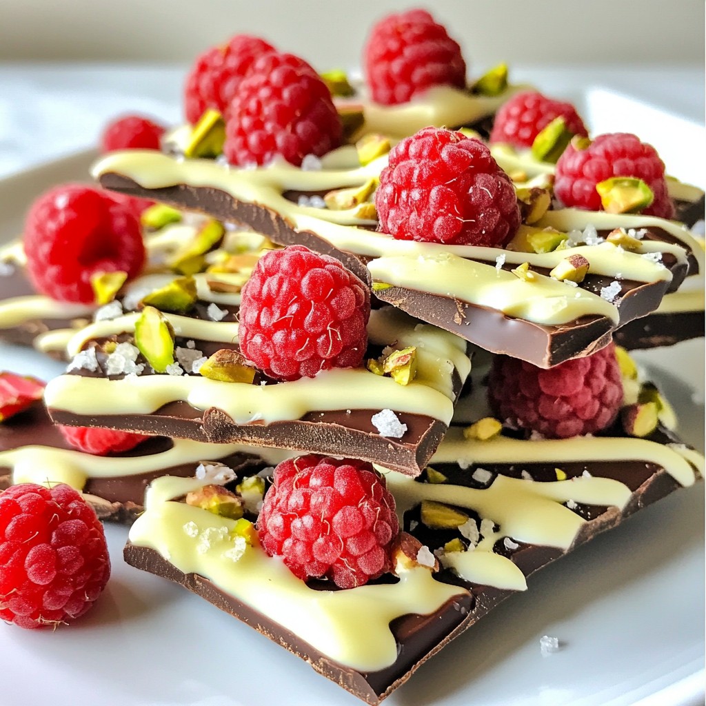 Raspberry Chocolate Swirl Bark Delightful Easy Treat