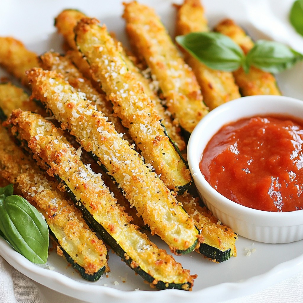 Baked Parmesan Zucchini Fries Delicious and Easy Snack