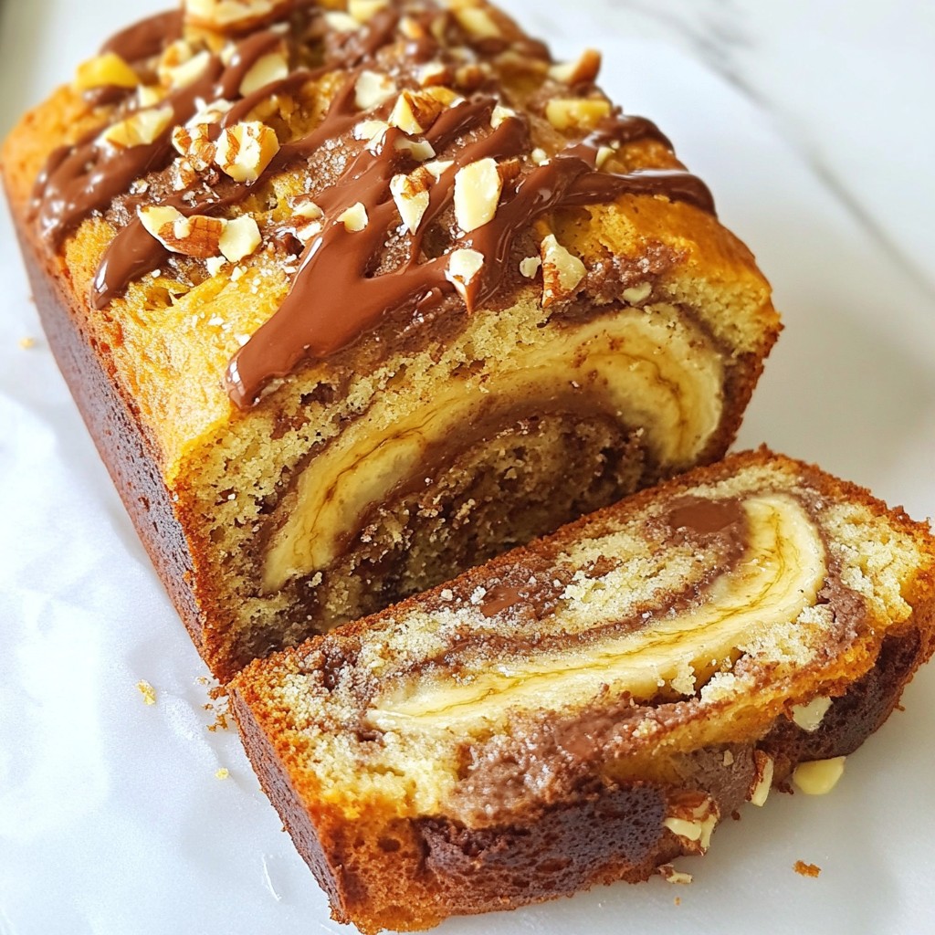 Irresistible Banana Nutella Swirl Bread Recipe