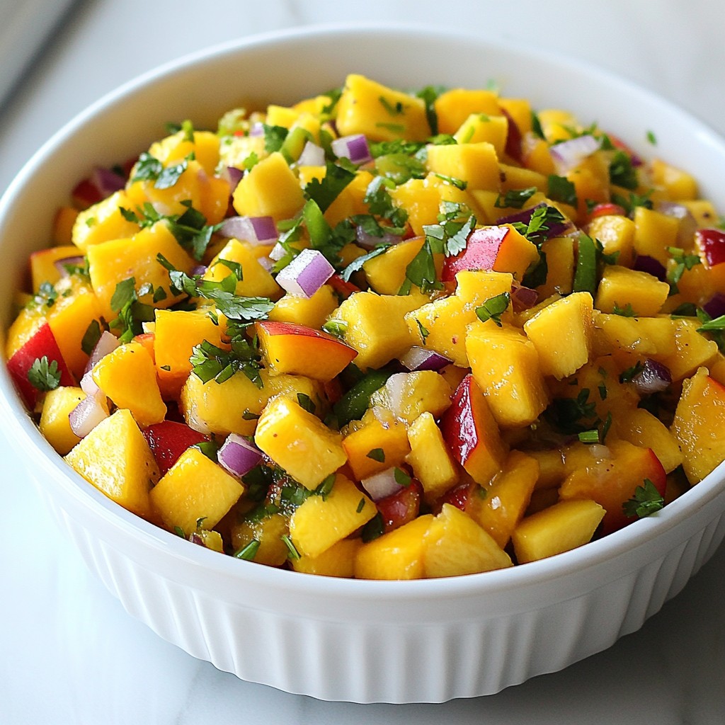 Peach Mango Salsa Fresh and Flavorful Dip Recipe