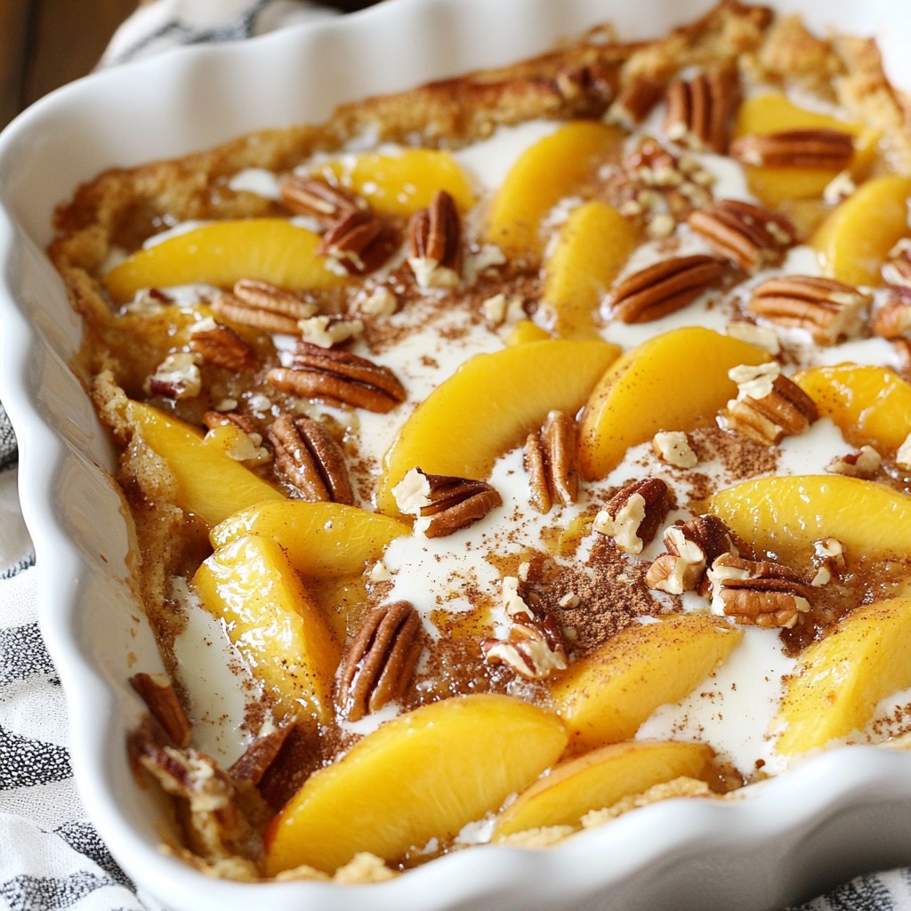 Peach Cobbler Dump Cake Easy and Comforting Dessert