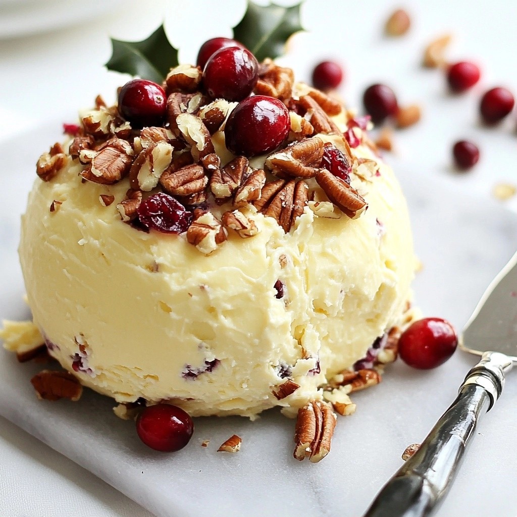 Festive Holiday Cranberry Pecan Cheese Ball Delight