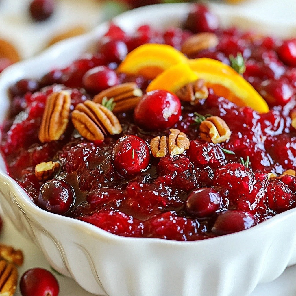 Zesty Thanksgiving Cranberry Orange Relish Recipe