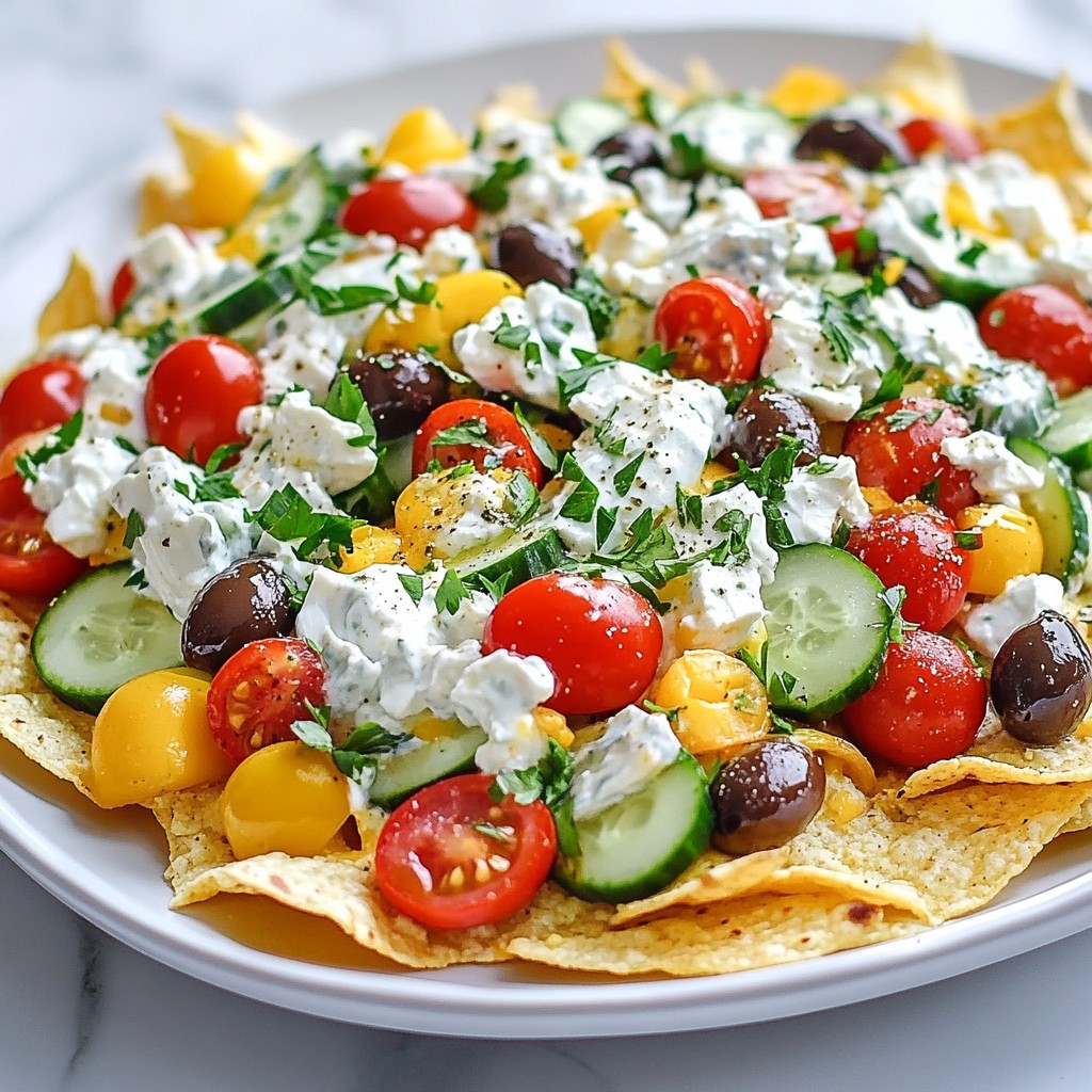 Loaded Greek Nachos Flavorful and Easy Recipe