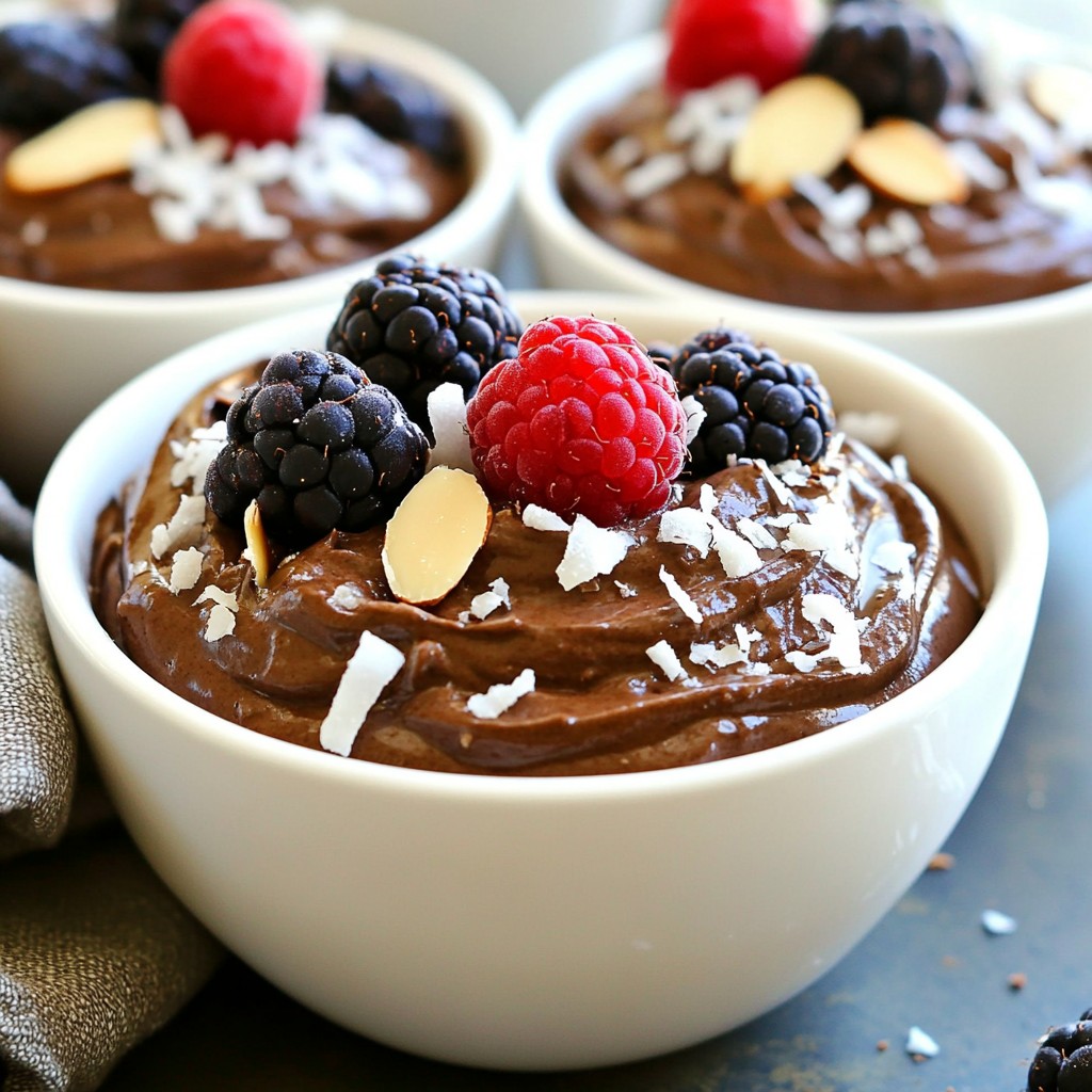Avocado Chocolate Pudding Rich and Creamy Delight