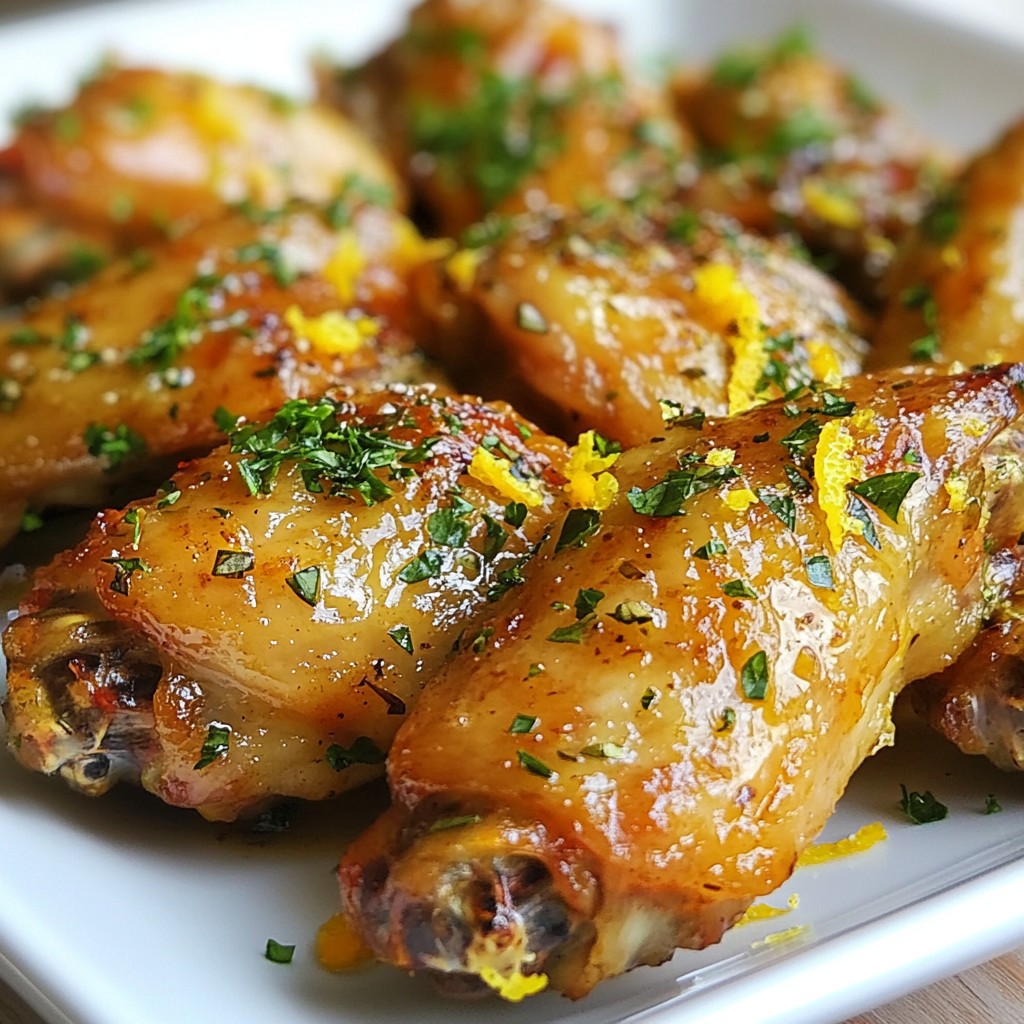Zesty Thanksgiving Citrus Herb Roasted Chicken Wings