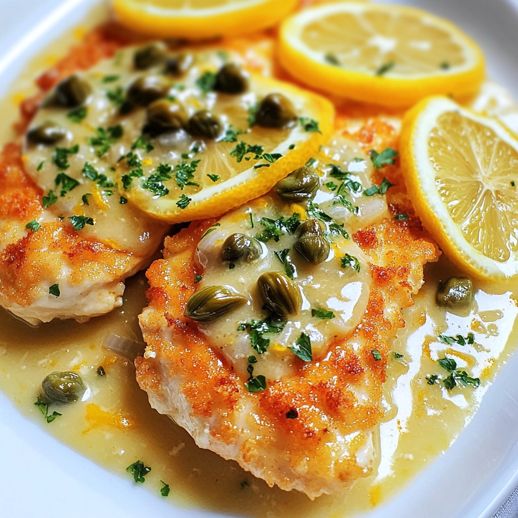 Creamy Lemon Chicken Piccata Quick Dinner Delight