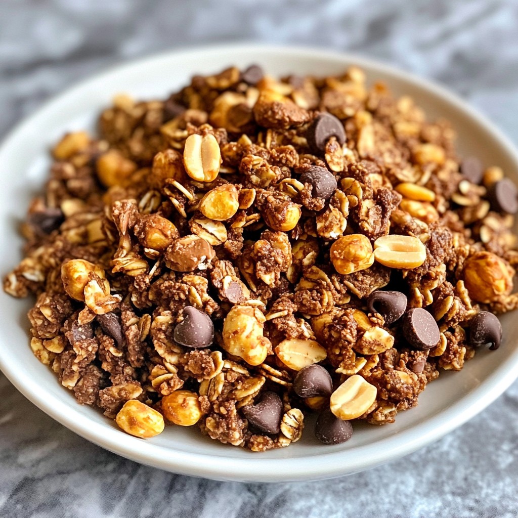 Chocolate Peanut Butter Granola Tasty and Nutritious Mix
