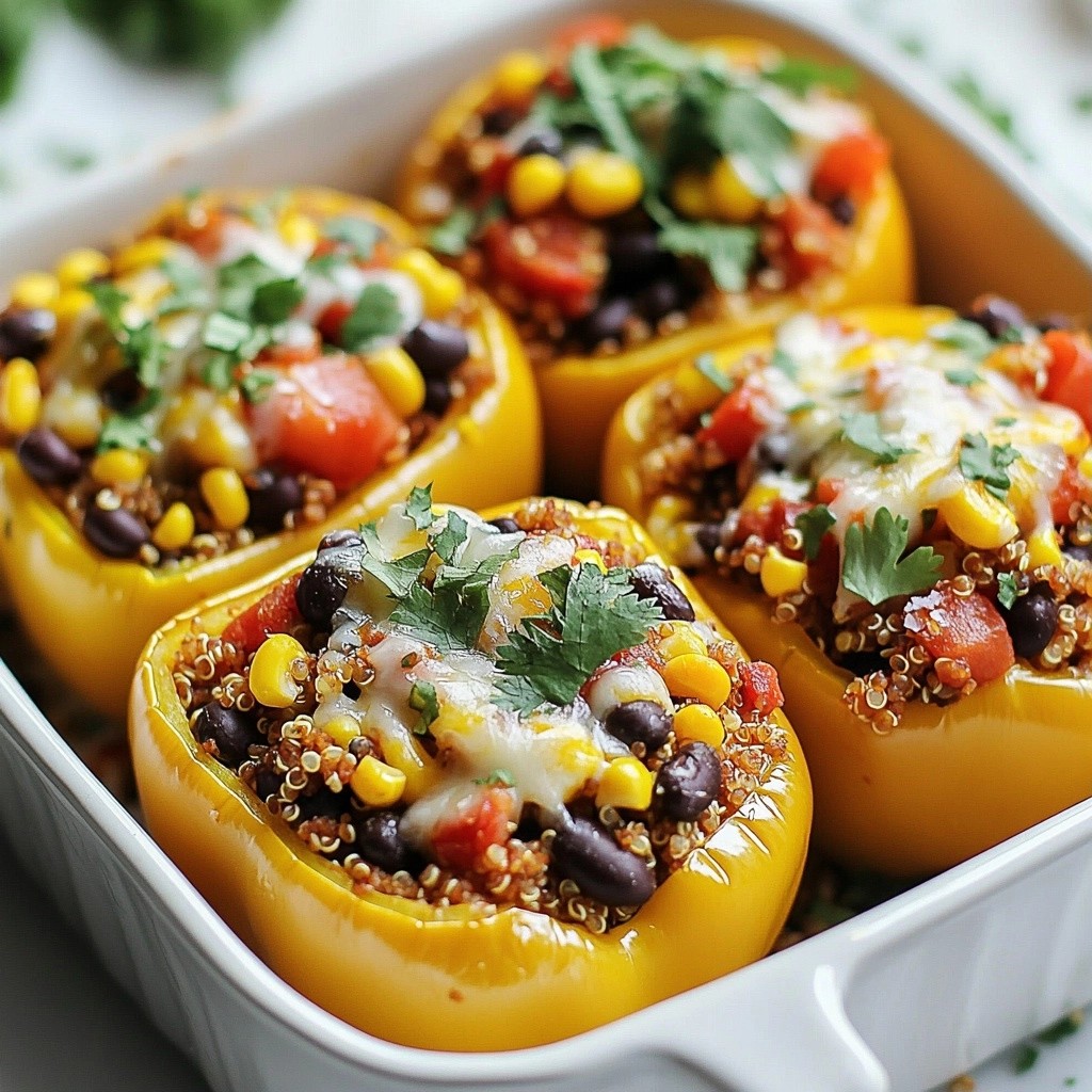 Festive Christmas Stuffed Bell Pepper Boats Delight