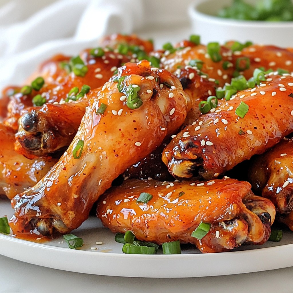 Sriracha Honey Garlic Wings Tasty and Simple Recipe