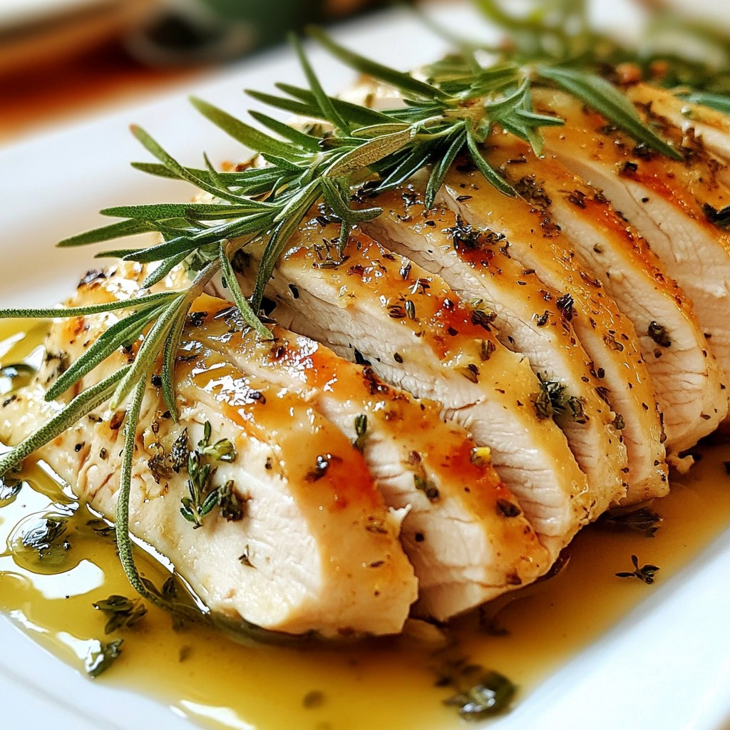 Savory Thanksgiving Herb-Roasted Turkey Breast Recipe