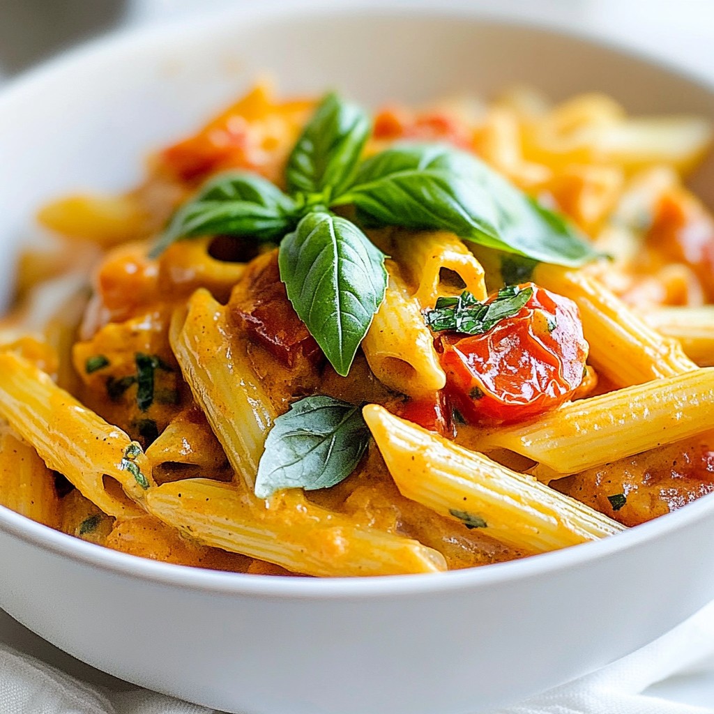 Vegan Creamy Tomato Basil Pasta Flavorful and Easy Recipe