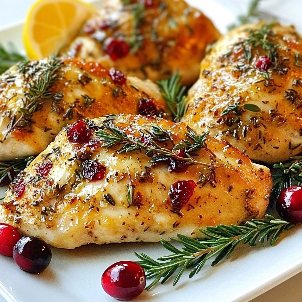 Juicy Christmas Herb-Roasted Chicken Breasts Recipe