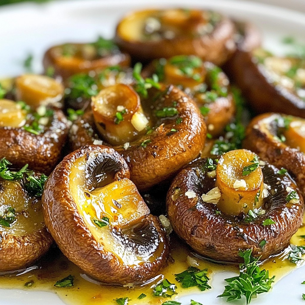 Garlic Herb Roasted Mushrooms Flavorful and Simple Dish