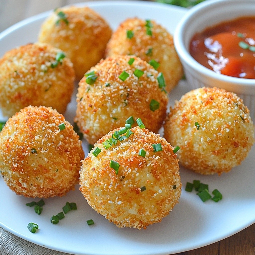 Crispy Holiday Herb-Crusted Cheese Balls Delight