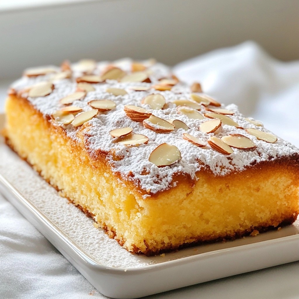 Fluffy Easter Vanilla Almond Cake Delightful and Simple