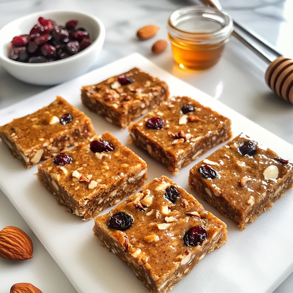 Almond Butter Energy Squares Nutritious Snack Idea