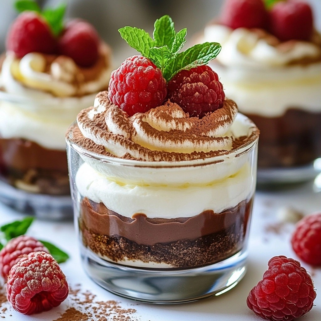 Decadent Holiday Chocolate Raspberry Mousse Delight