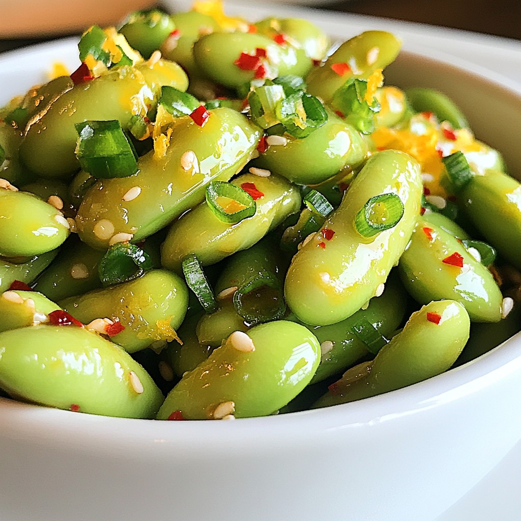 Spicy Garlic Edamame Flavorful and Easy Recipe